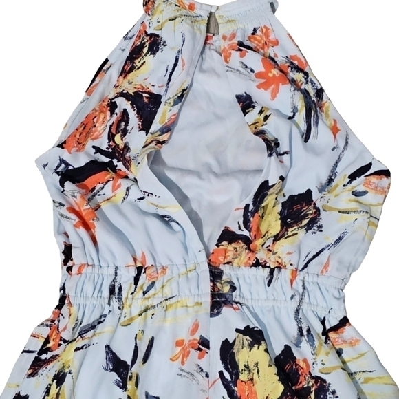 NWT Dex Halter Floral Keyhole Back Dress Small - Picture 7 of 7